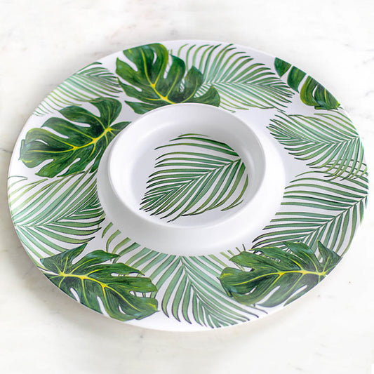 Tobago Palm Melamine Chip & Dip