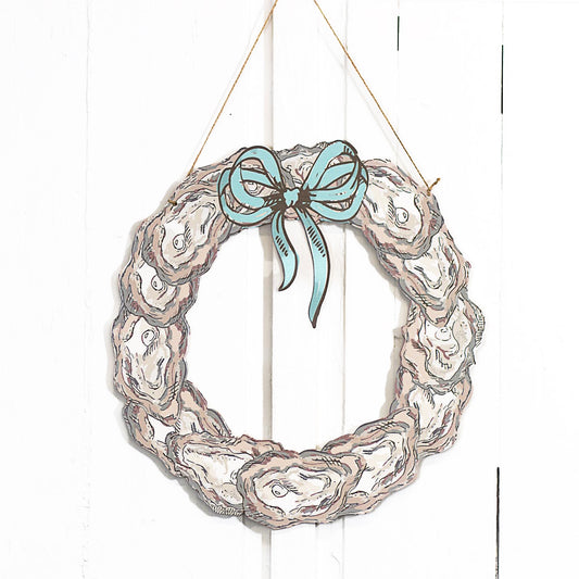 Oyster Wreath Door Hanger