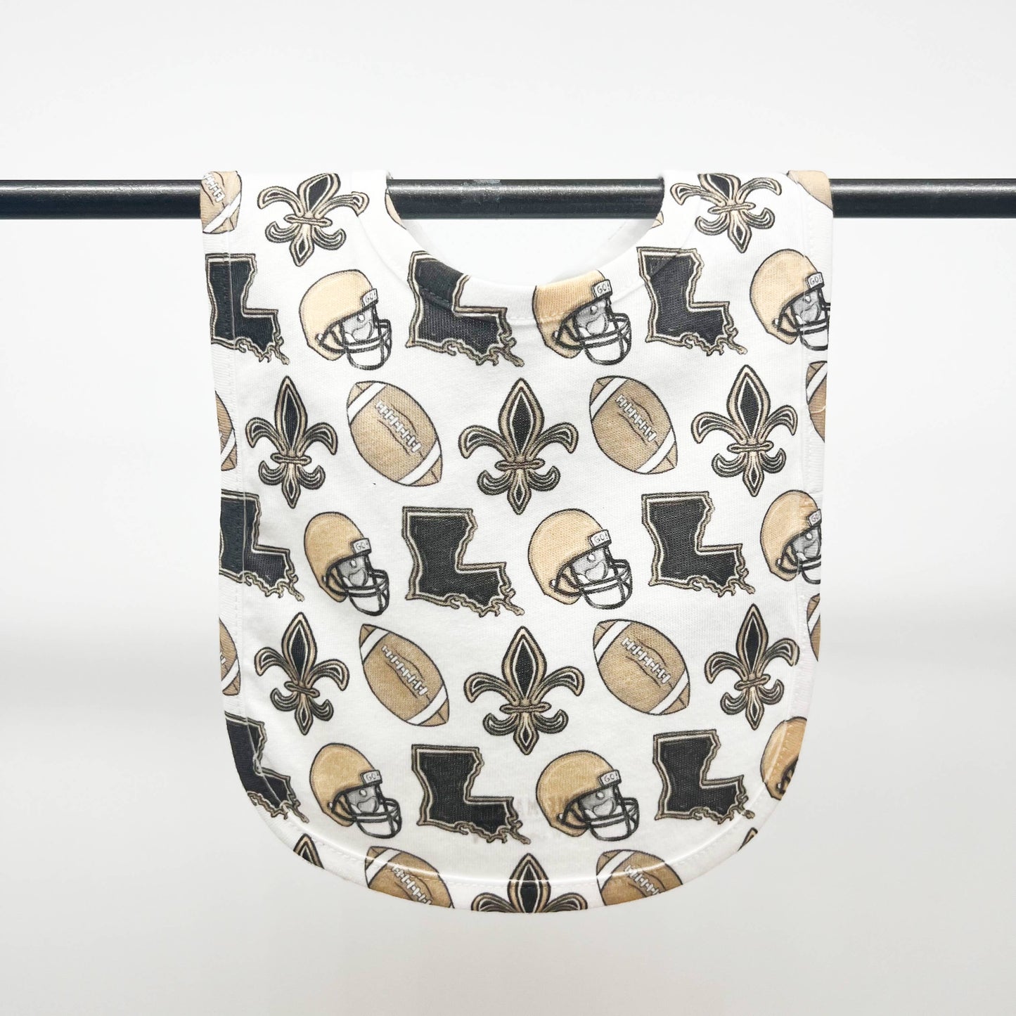 Louisiana Saints Football Baby Bib - Gift New Baby Arrival