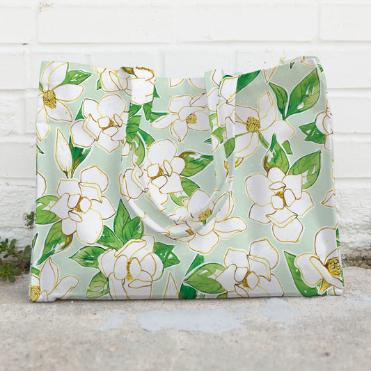 Magnolia Canvas Tote Bag