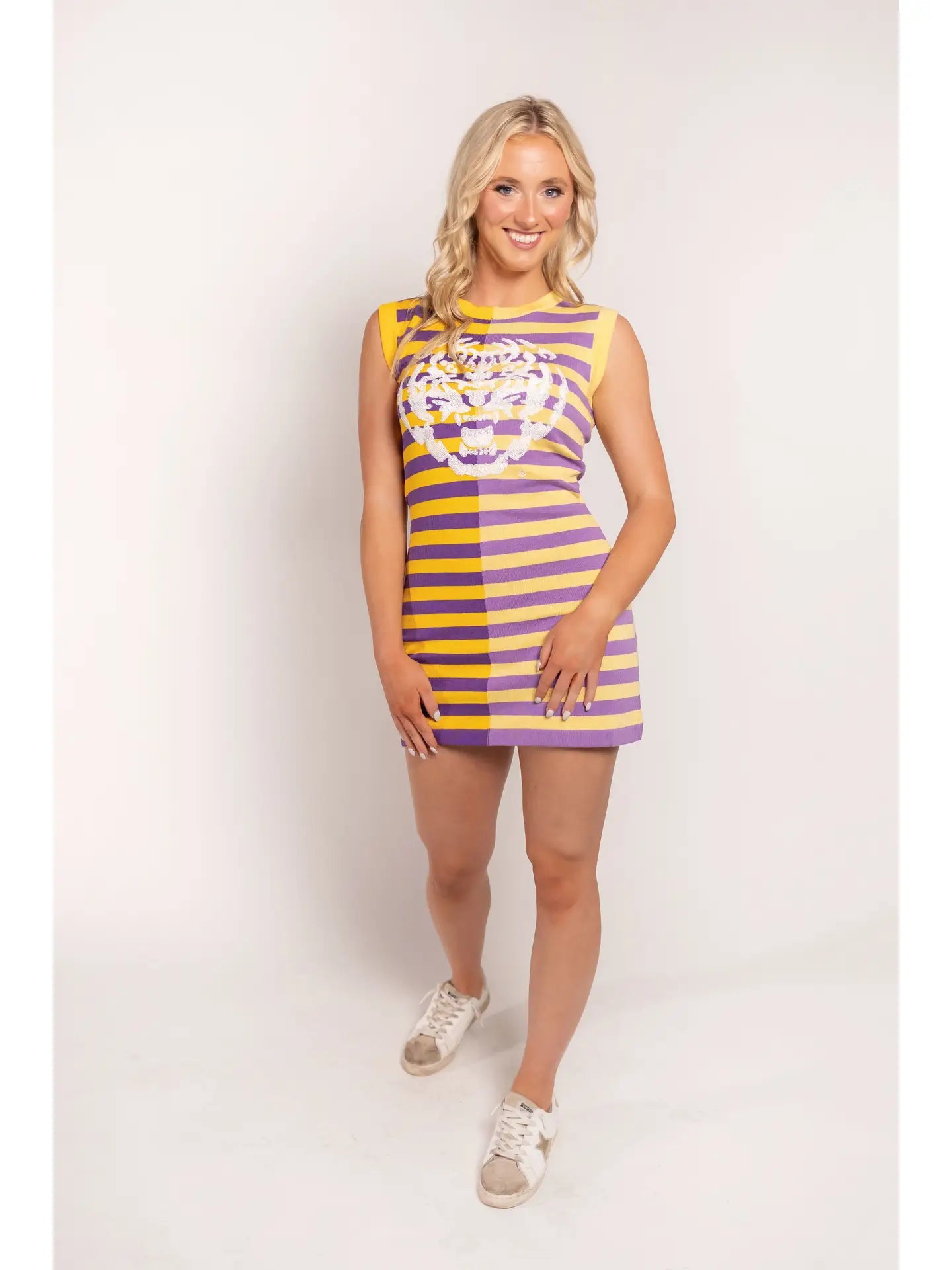 Knit LSU Bengal Dress