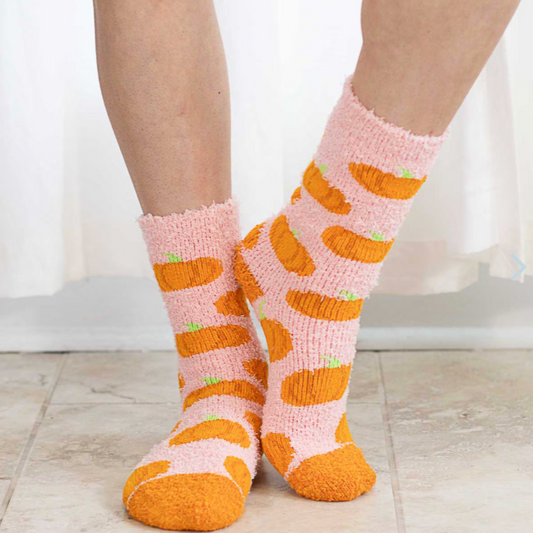 Women's Pumpkin Cozy Socks